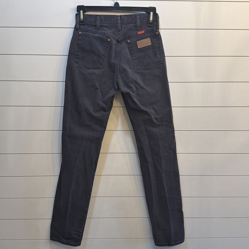 VTG Wrangler Woman's 14MWZCB 11X36 (28X34.5) Cowboy Cut Faded Black USA 1990's - Picture 5 of 16